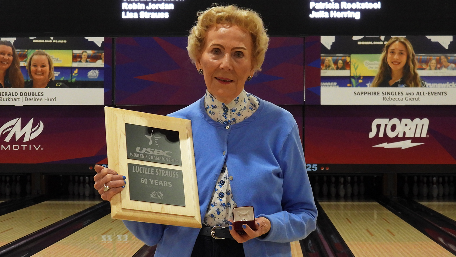 Lucille Strauss celebrates 60 years at the USBC Women's Championships